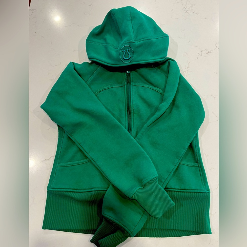 Sold🚫Scuba Hoodie Full Zip - Green - Picture 2 of 8